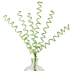 22" Burlap Curl Spray: Apple Green (6)