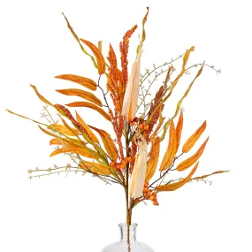 29" Corn Heather Spray: Orange