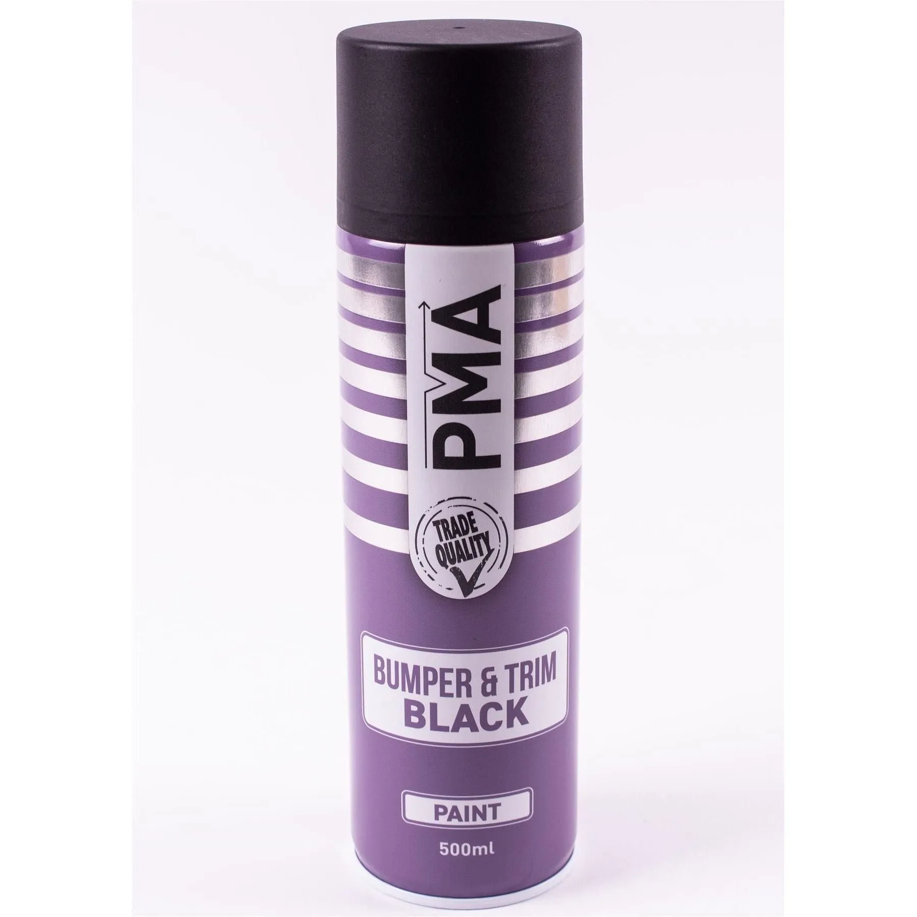2x Autotek Professional Black Bumper and Trim 500ml Spray Paint High Coverage