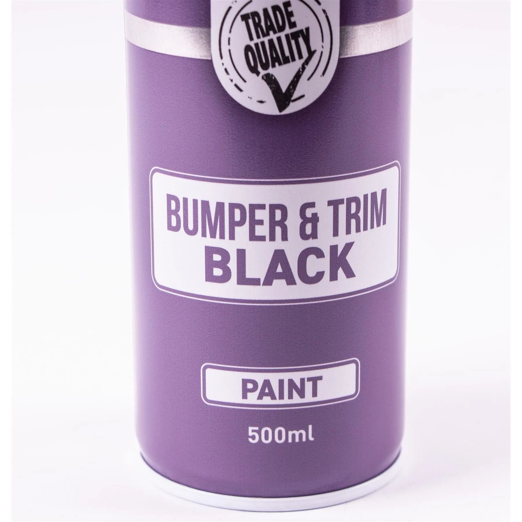 2x Autotek Professional Black Bumper and Trim 500ml Spray Paint High Coverage