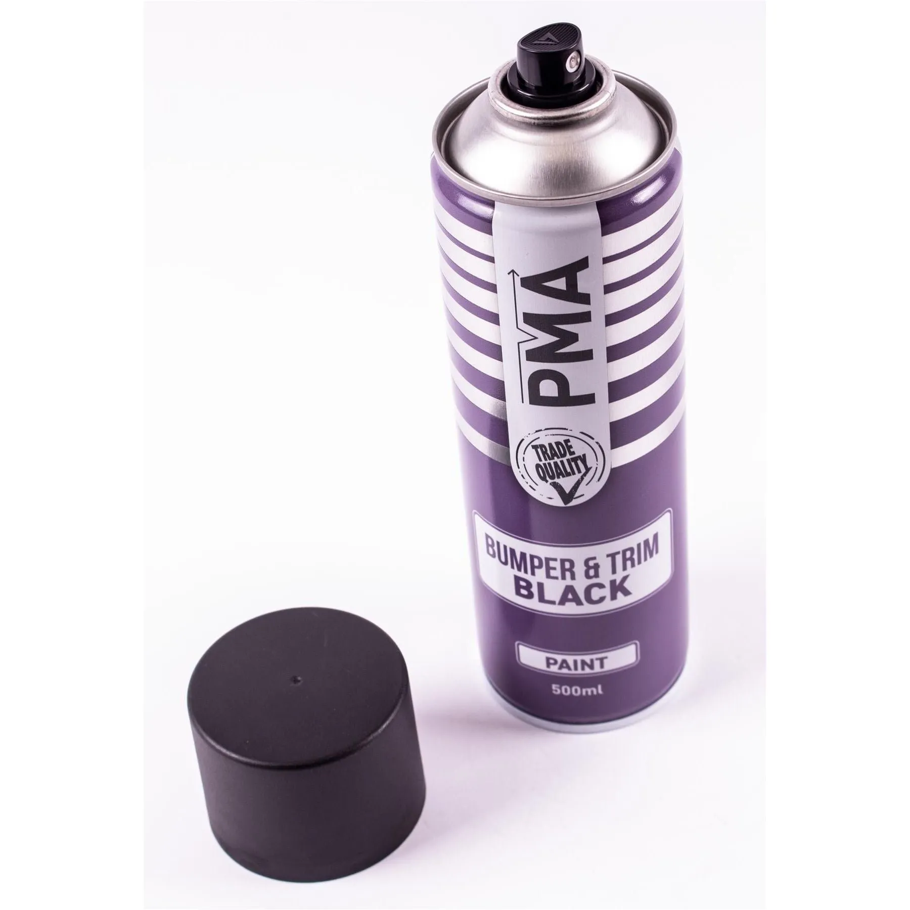 2x Autotek Professional Black Bumper and Trim 500ml Spray Paint High Coverage