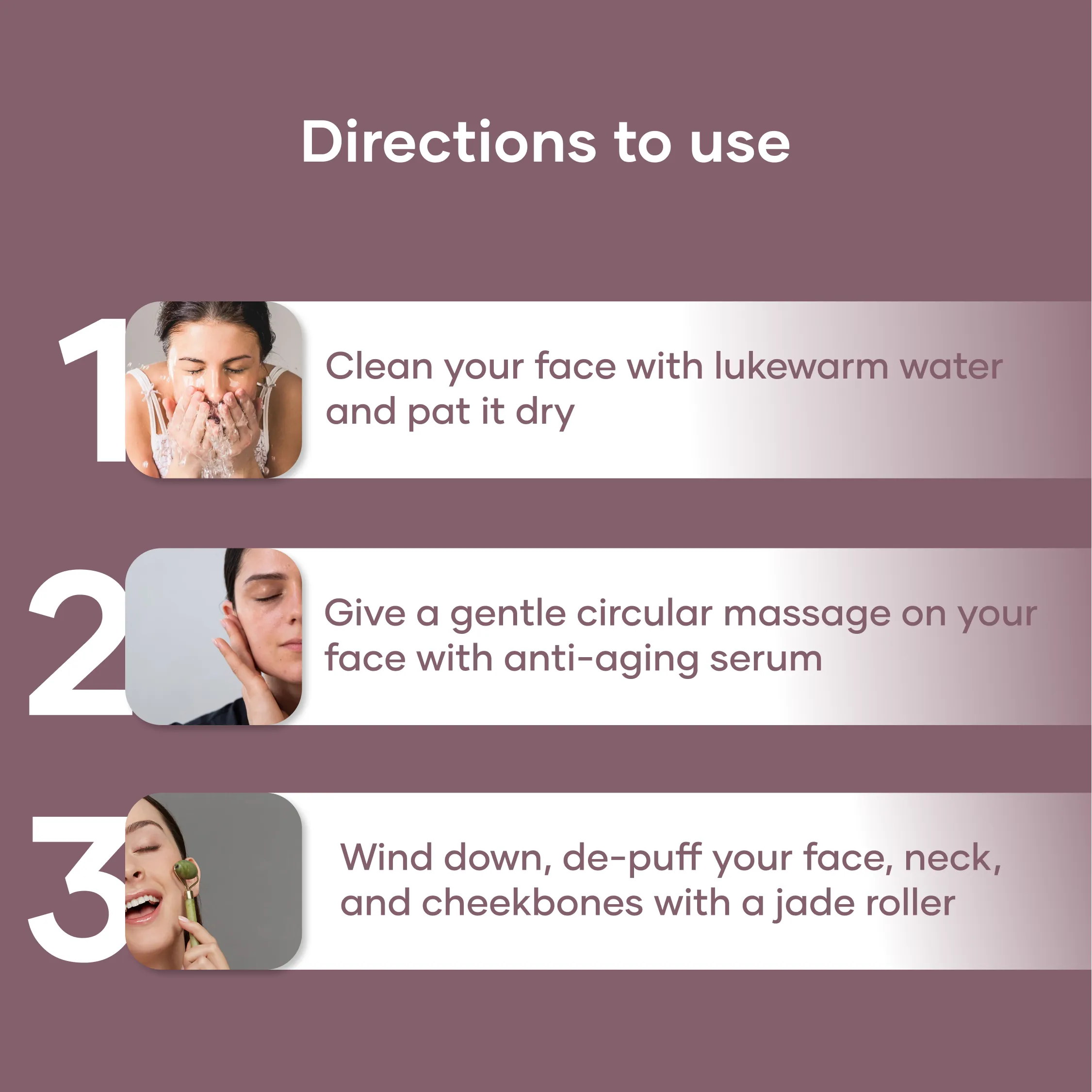 Anti Aging Combo (Anti-Aging Serum, Jade roller   Gua Sha)
