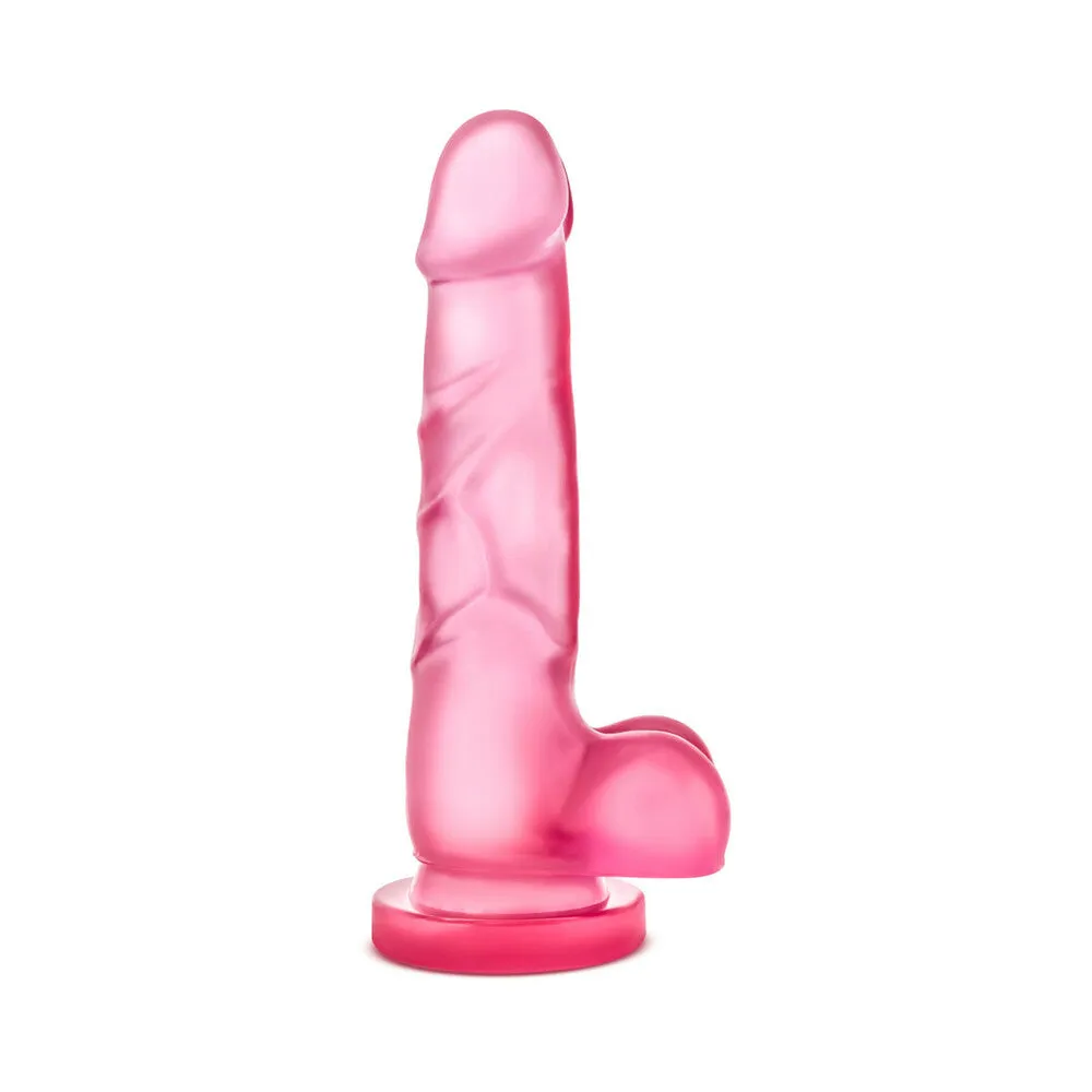 B Yours Sweet 'n Hard 4 Realistic 7 in. Dildo with Balls Pink