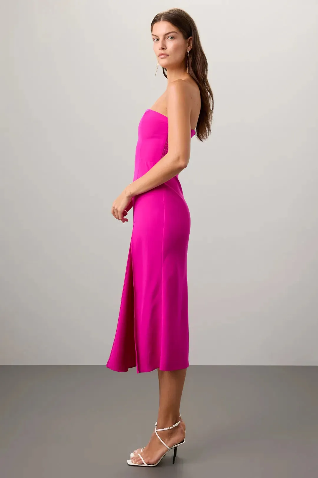 Blush Charm A-Line Dress