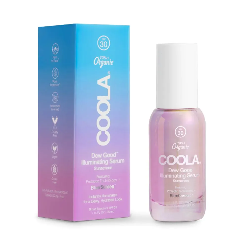 Coola Dew Good Illuminating Serum Sunscreen with Probiotic Technology SPF 30