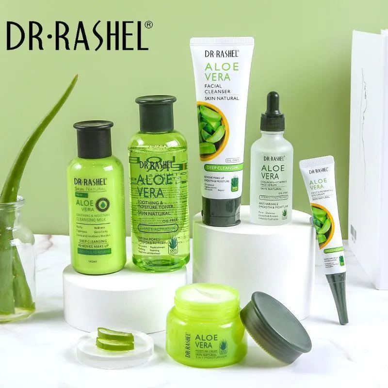 Dr.Rashel Aloe Vera Skin Natural Soothing & Moisture 6 Piece Set Gift Box