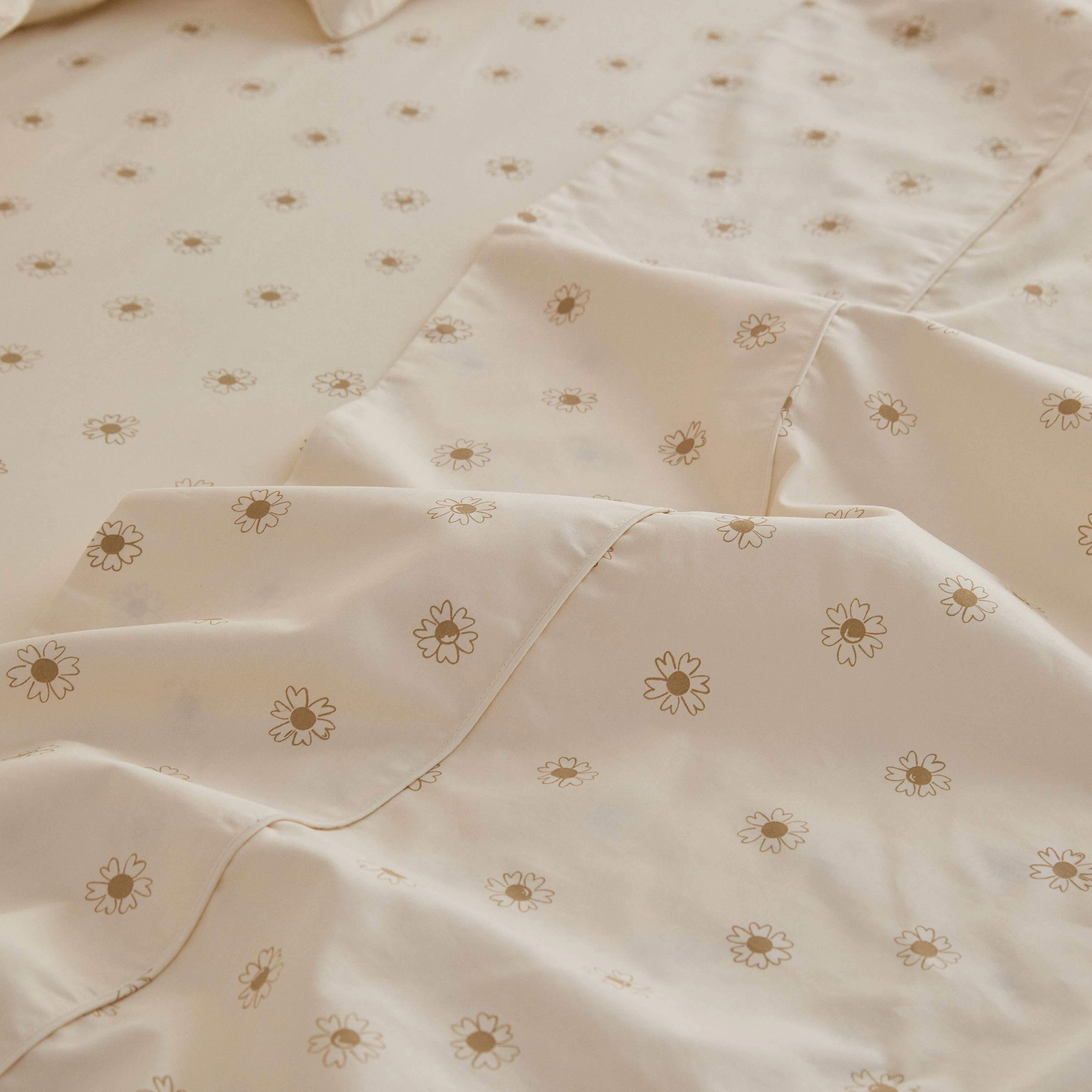 Eden Cotton - Daisy Print Flat Sheet
