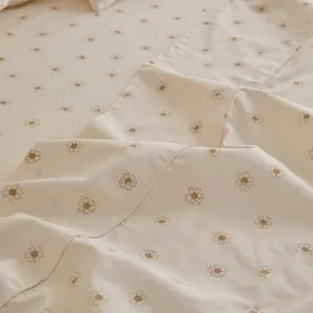 Eden Cotton - Daisy Print Flat Sheet