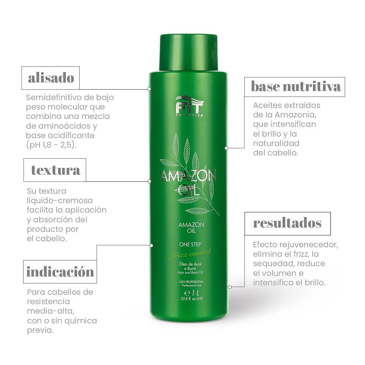 Fit Cosmetics Amazon Oil Brazilian Keratin Progressive Brush 500ml/16.9 fl.oz.