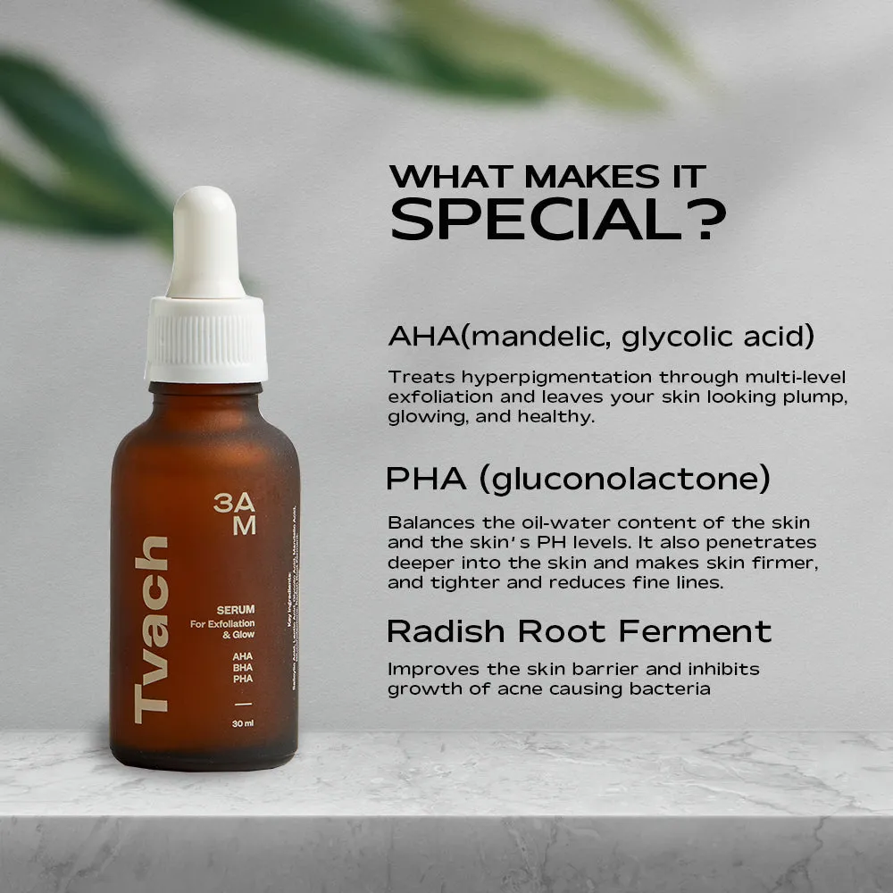 Hyperpigmentation Dynamic Duo | Exfoliating Serum with 5% AHA, 2% BHA and 2% PHA   Sundowner Sunscreen  SPF 50PA   