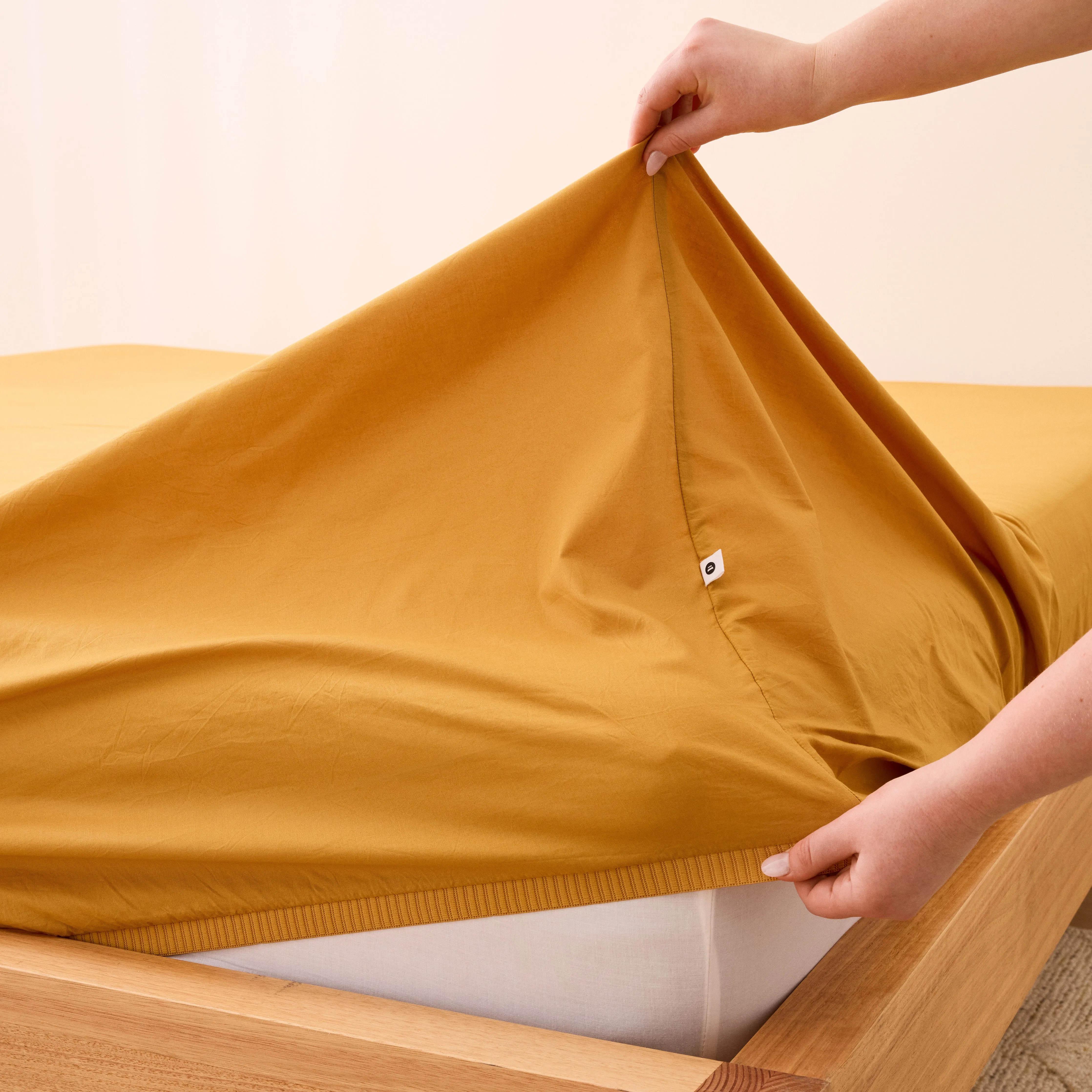 Leo Washed Cotton - Mustard Kids Bedding