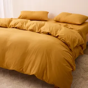 Leo Washed Cotton - Mustard Kids Bedding