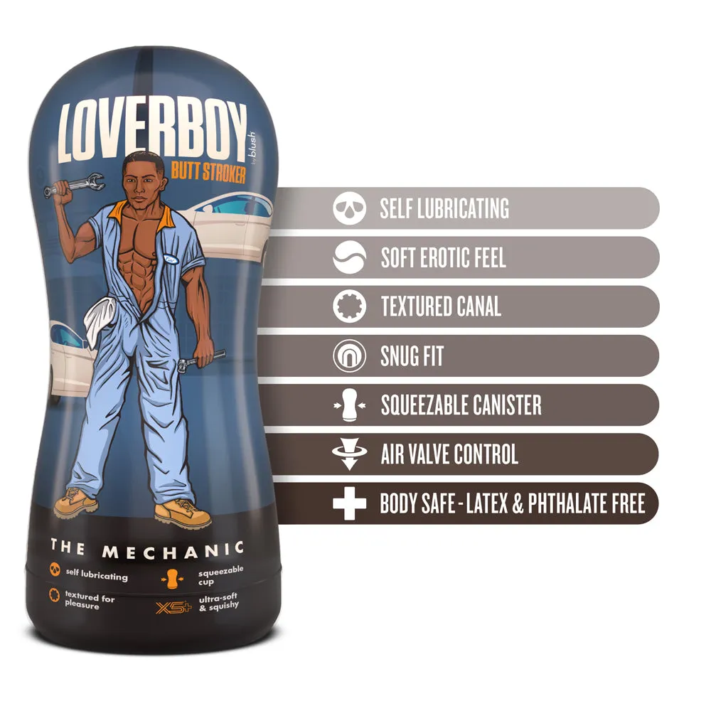 Loverboy The Mechanic Self-Lubricating Anal Stroker Brown