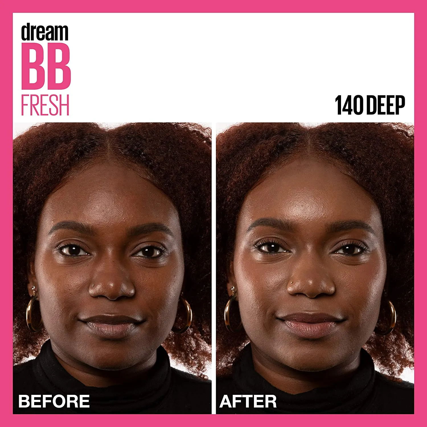 Maybelline Dream Fresh Skin Hydrating BB cream, 8-in-1 Skin Perfecting Beauty Balm with Broad Spectrum SPF 30, Sheer Tint Coverage, Oil-Free, Deep, 1 Fl. Oz