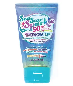 Mermaid Watermelon Seastar Sparkle Sunscreen