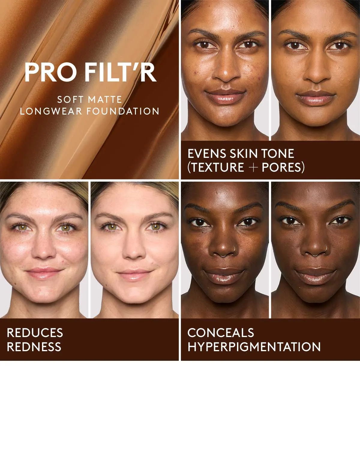 Pro Filt'r Soft Matte Longwear Foundation — #100