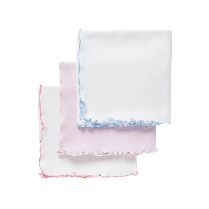 Ruffled Newborn Swaddle in Soft Blush