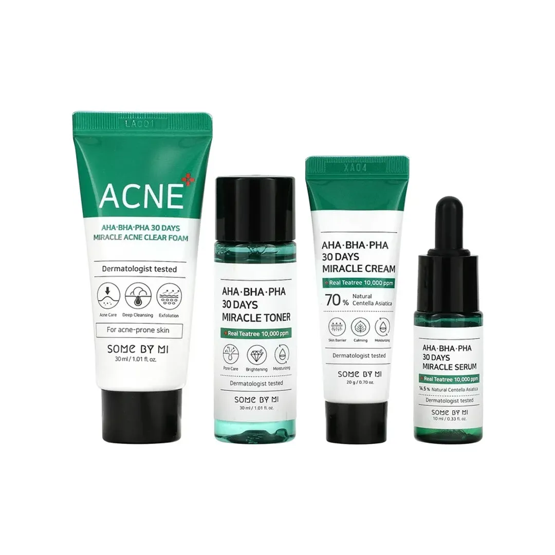 Some By Mi Aha Bha Ph 30 Days Miracle Starter SOS Kit (4items)
